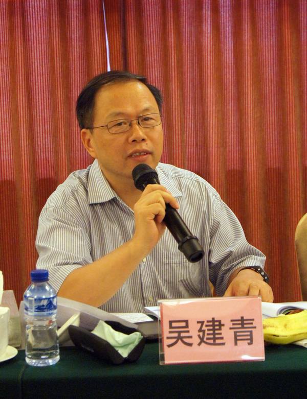 圖2、華南理工大學(xué)教授吳建青會(huì)上講話情景